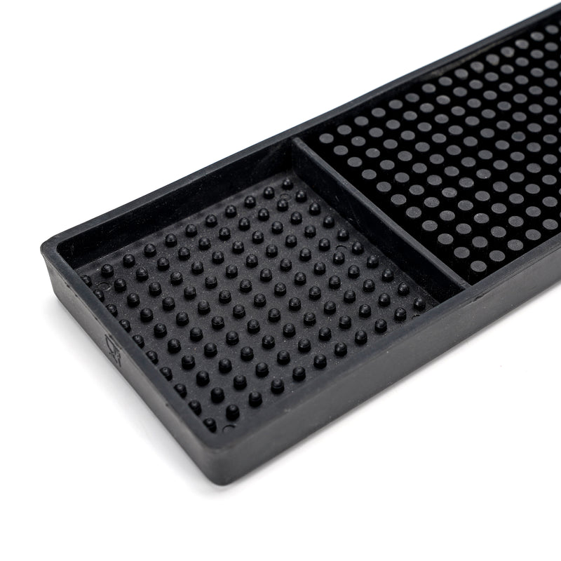 Black Non-Slip Bar Rubber Mat 29.5 cm X 20 cm