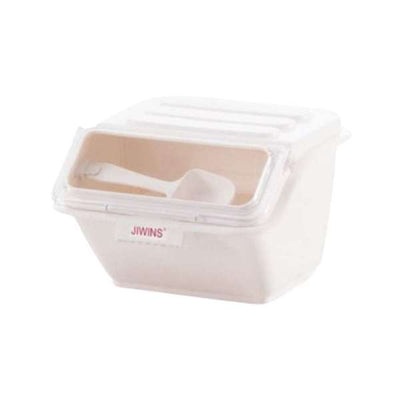 Jiwins Plastic Shelf Ingredient Bins White with Lid