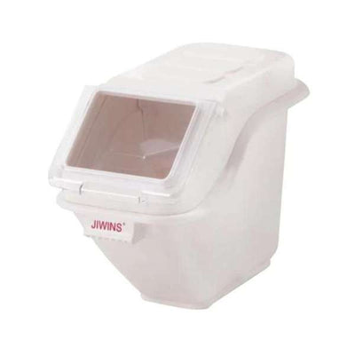 Jiwins Plastic Shelf Ingredient Bins White with Lid