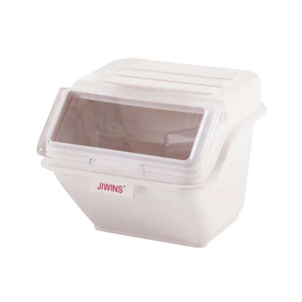 Jiwins Plastic Shelf Ingredient Bins White with Lid