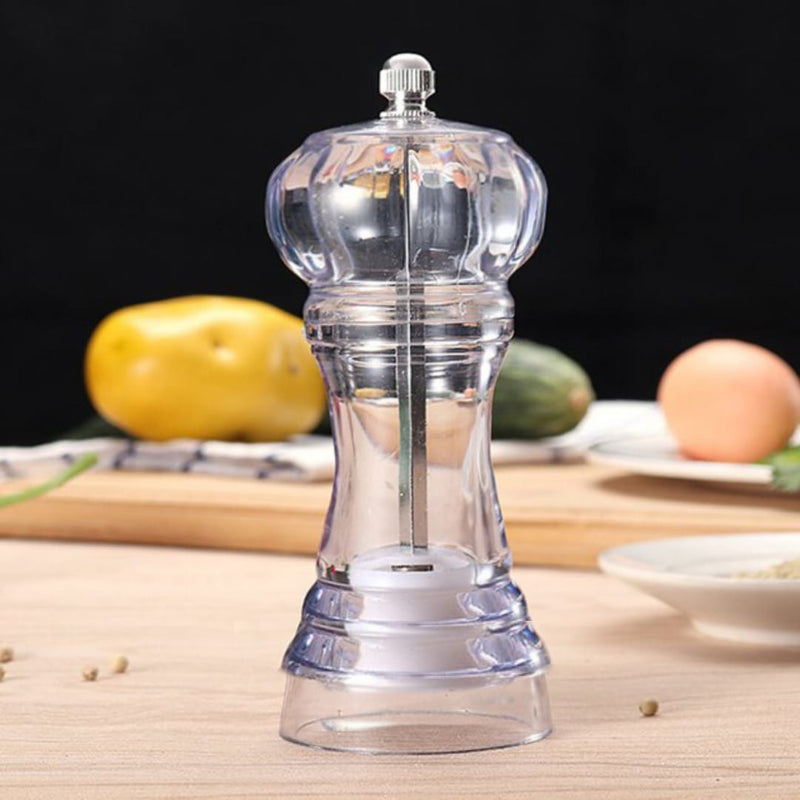 Transparent Pepper Mill 5.5 cm x 14 cm