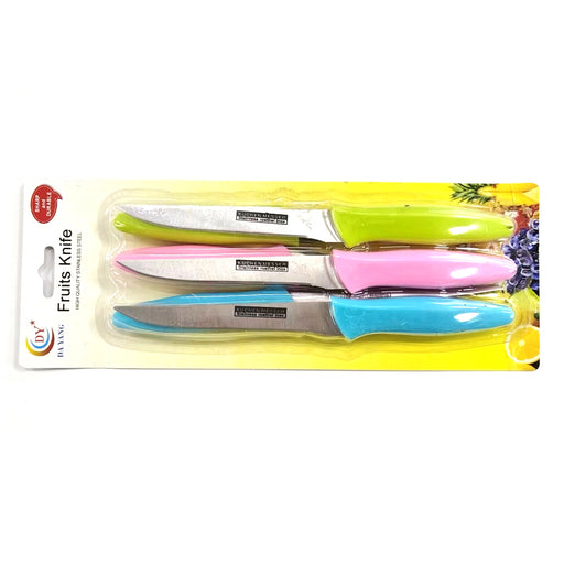 Stainless Steel 6 Pieces Fruit Knives Set Color Handle - Al Makaan Store