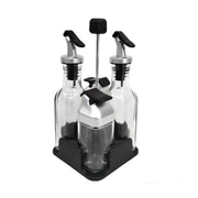 Glass Condiment 5 Pieces Set - Al Makaan Store