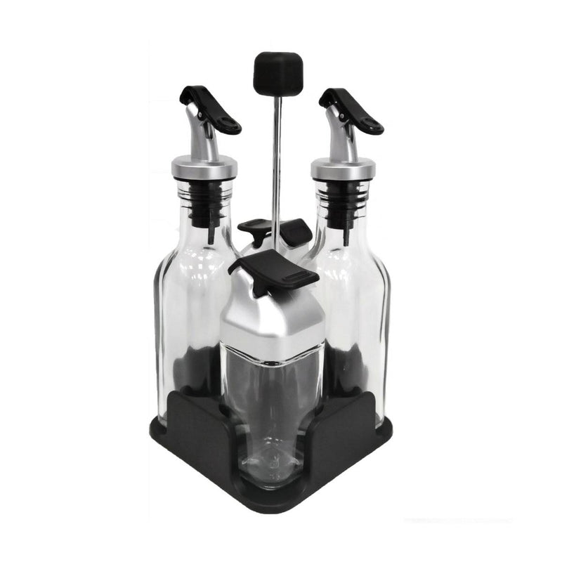 Glass Condiment 5 Pieces Set - Al Makaan Store