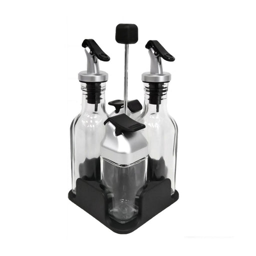 Glass Condiment 5 Pieces Set - Al Makaan Store