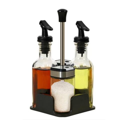 Glass Condiment 5 Pieces Set - Al Makaan Store