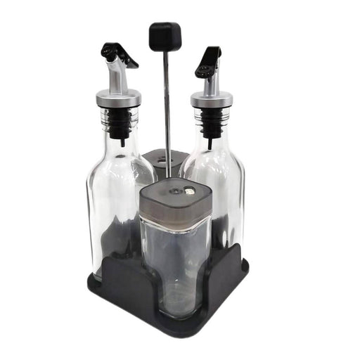 Glass Condiment 5 Pieces Set - Al Makaan Store
