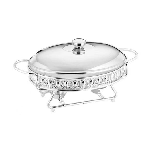 Stainless Steel Oval Silver Food Warmer 2 Liter - Al Makaan Store