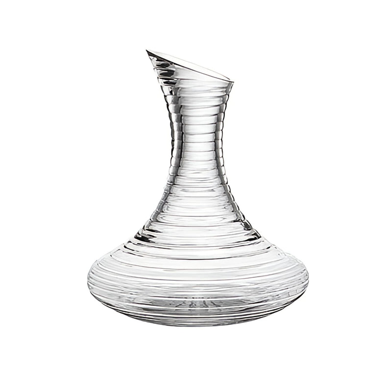 Transparent Textured Spiral Glass Decanter 1.8 Liter