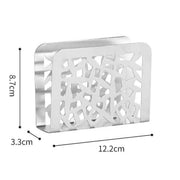 Stainless Steel Napkin Holder 12.1 cm x 3.2 cm x 8.2 cm - Al Makaan Store