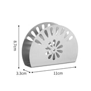 Stainless Steel Napkin Holder 11 cm x 3.3 cm x 8.7 cm - Al Makaan Store