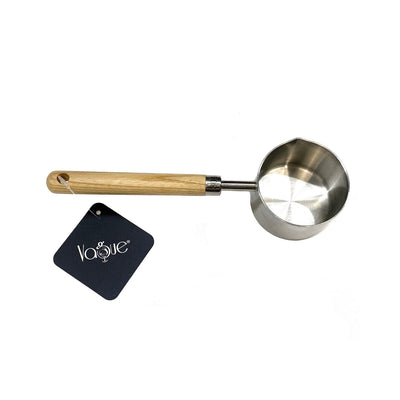 Vague Stainless Steel Oil Ladle with wooden handle