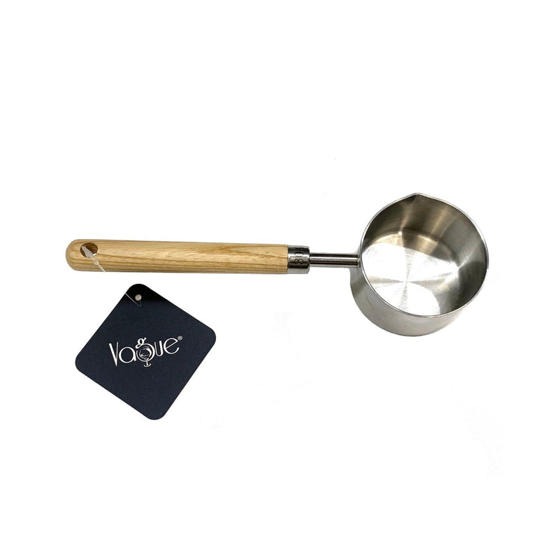 Vague Stainless Steel Oil Ladle with wooden handle