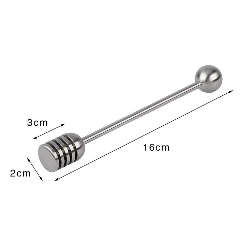 Vague Stainless Steel Honey Dipping Stick 15.8 cm