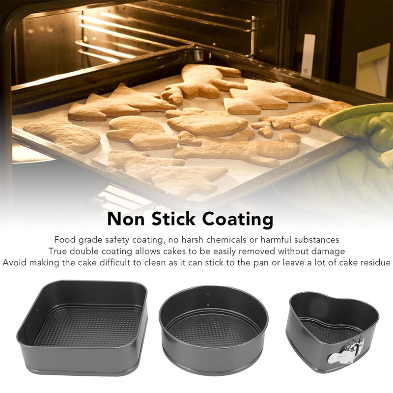 Vague Triple Cake Mold Set 24 / 26 / 28 cm - 3 Pcs Set - Al Makaan Store