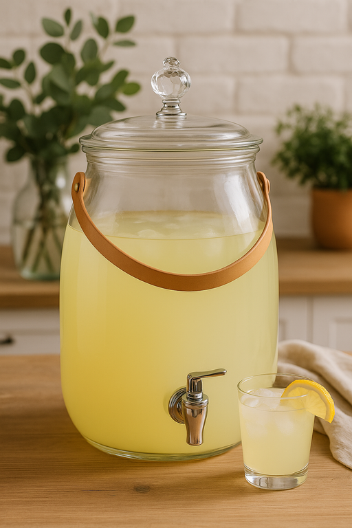 Vague Plastic Beverage Dispenser with Handle - Al Makaan Store