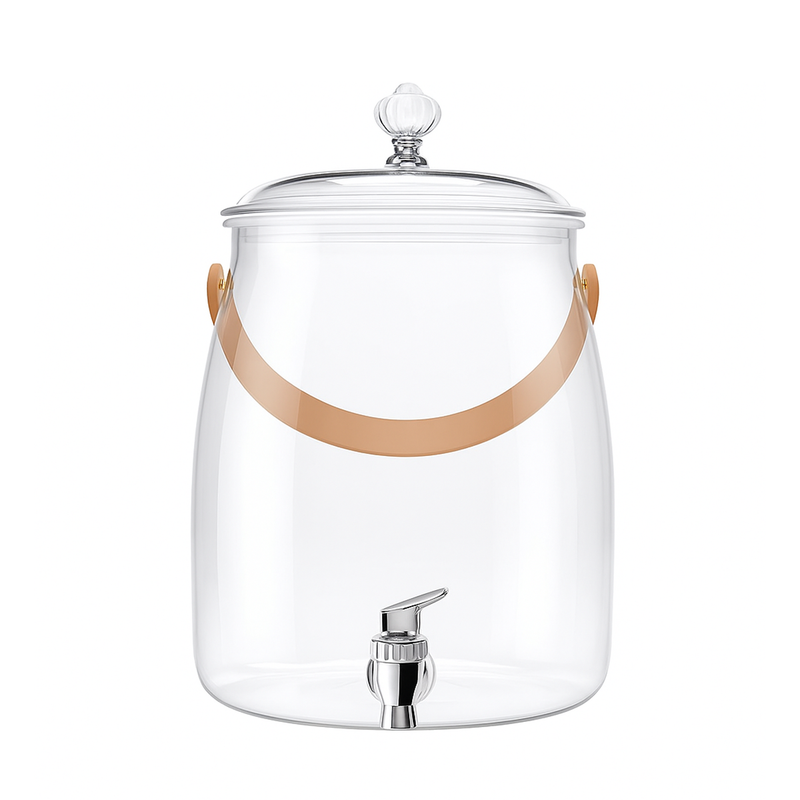 Vague Plastic Beverage Dispenser with Handle - Al Makaan Store