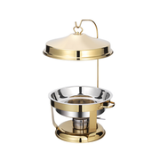 Vague Stainless Steel Chafing Dish with Hanging Cover 4.5 Liter - Al Makaan Store