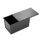 Vague Black Toast Box with Cover - Al Makaan Store