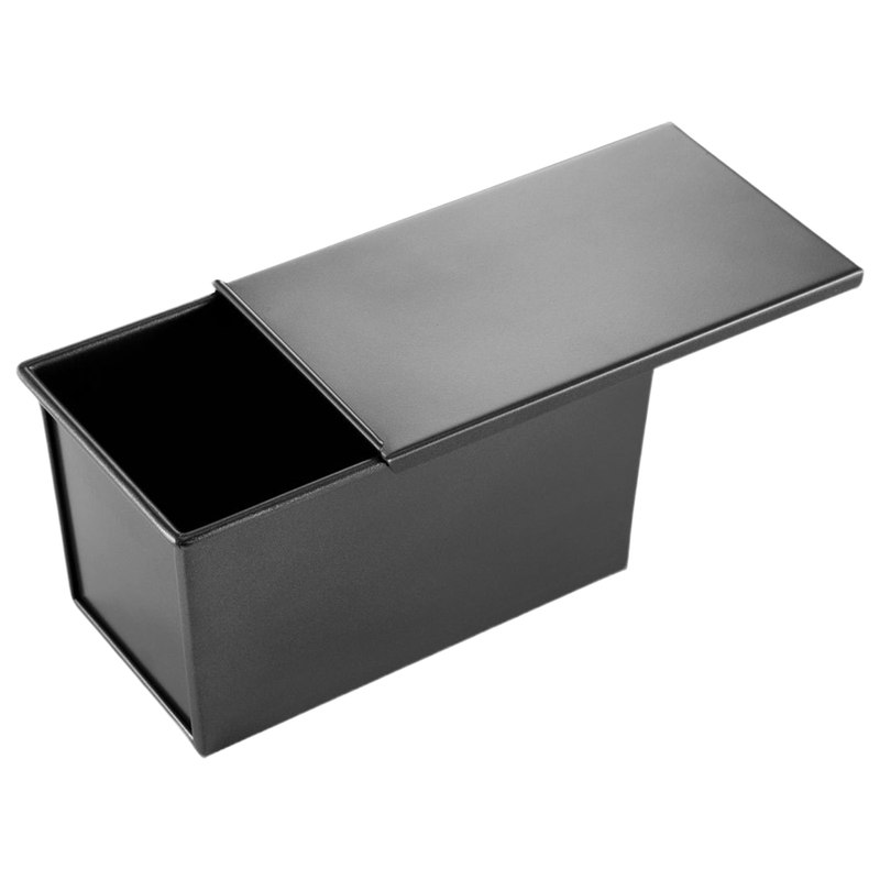Vague Black Toast Box with Cover - Al Makaan Store