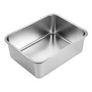 Vague Stainless Steel Rectangular Flat Tray - Al Makaan Store