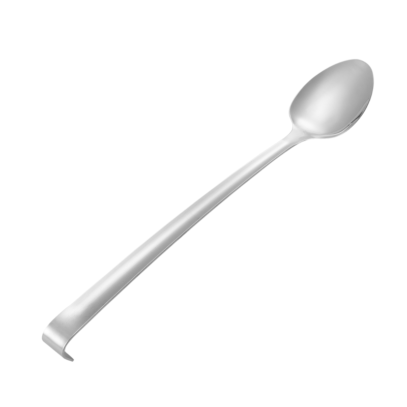 Vague Stainless Steel Solid Spoon 43.5 x 7 cm - Al Makaan Store