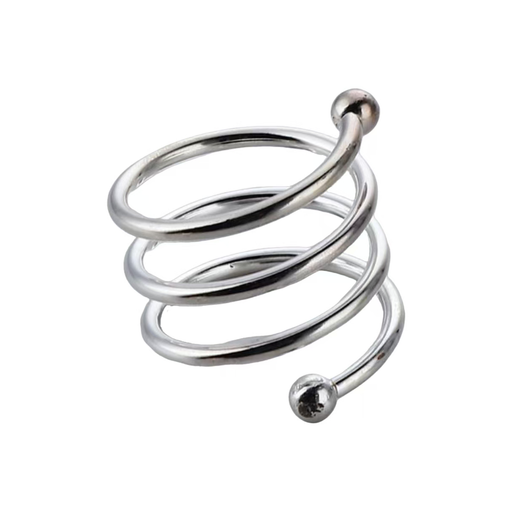 Vague Chrome Plated Napkin Rings 4.5 x 3 cm- Al Makaan Store