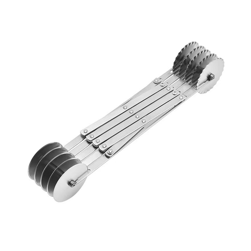 Vage Stainless Steel Pizza Cutter with 10 Wheels 31 x 5.7 cm- Al Makaan Store