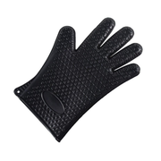 Vague Black Silicone Heat Resistance Cooking Gloves- Al Makaan Store