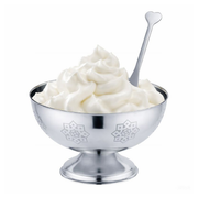 Vague Stainless Steel Ice Cream cup with Fork- Al Makaan Store