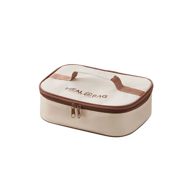Vague Five Compartment Sealed Stainless Steel Lunch Box with Insulation Bag- Al Makaan Store
