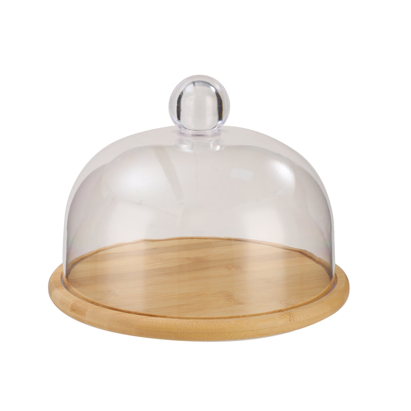 Vague Wooden Serving Cake Platter with Cover
