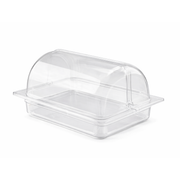 Vague Clear Roll Top Serving Tray - Base 32.5 x 26.5 x 6.5 cm - Al Makaan Store