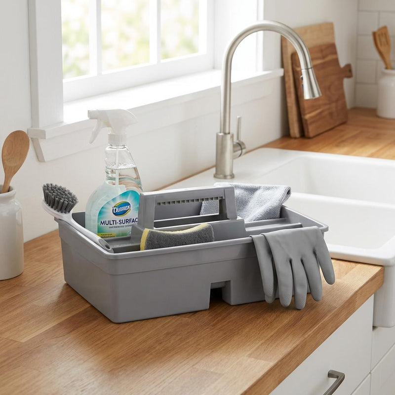 Vague Plastic Caddy Organizer 38.5 x 32 x 17 cm