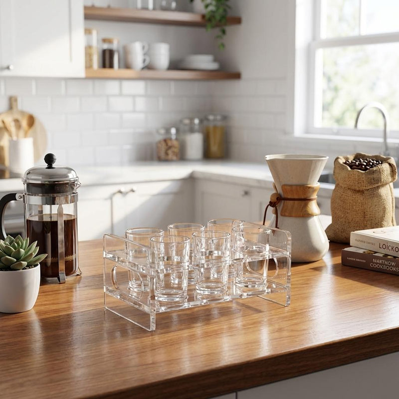 Vague 6-Hole Cup Rack 16 x 11 x 7.5 cm