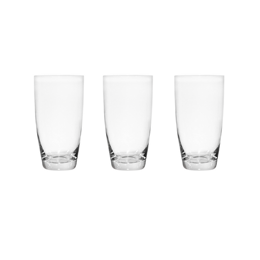 Cerve Glass 3 Pieces Domino Tumbler 400 ml - Al Makaan Store