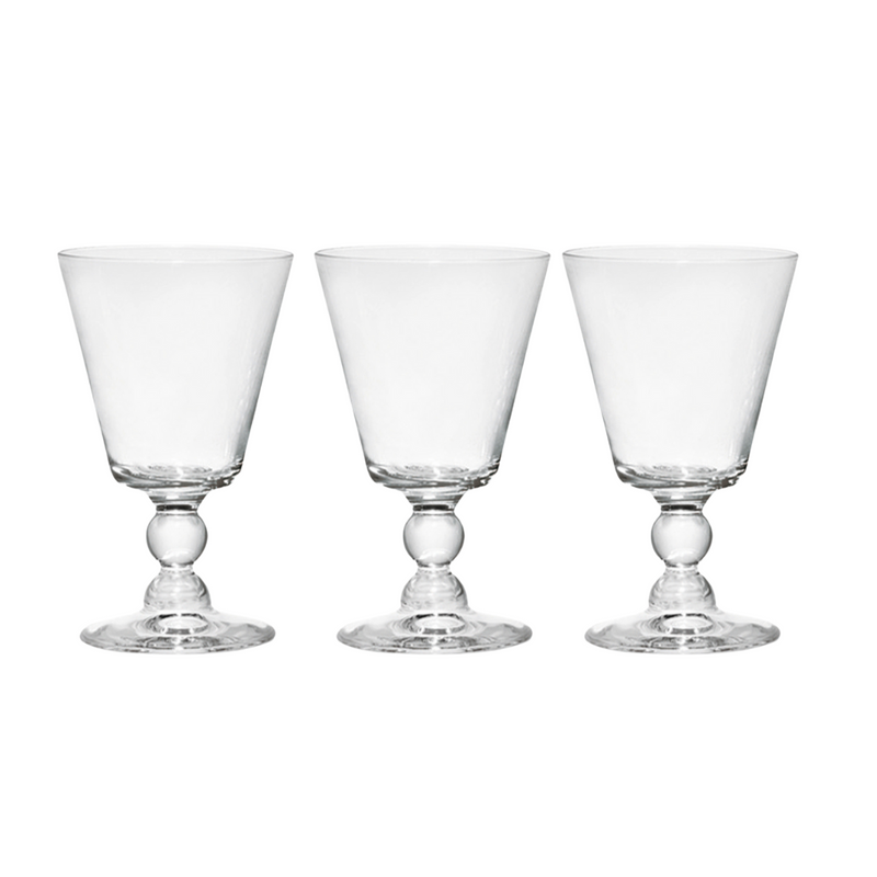 Cerve 3 Piece Glass Rubens Wine Stemglass 240 ml Set - Al Makaan Store