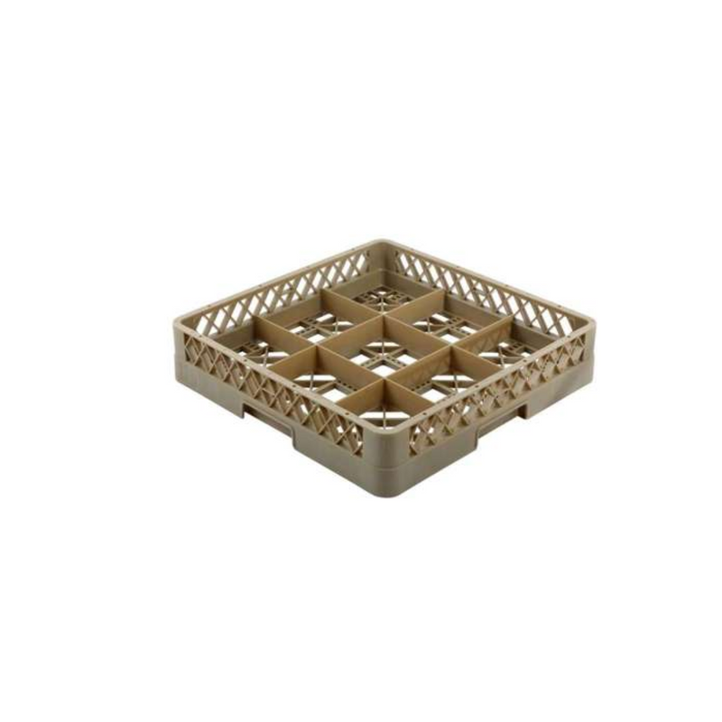 Vague Plastic Compartment Glass Rack Beige - Al Makaan Store