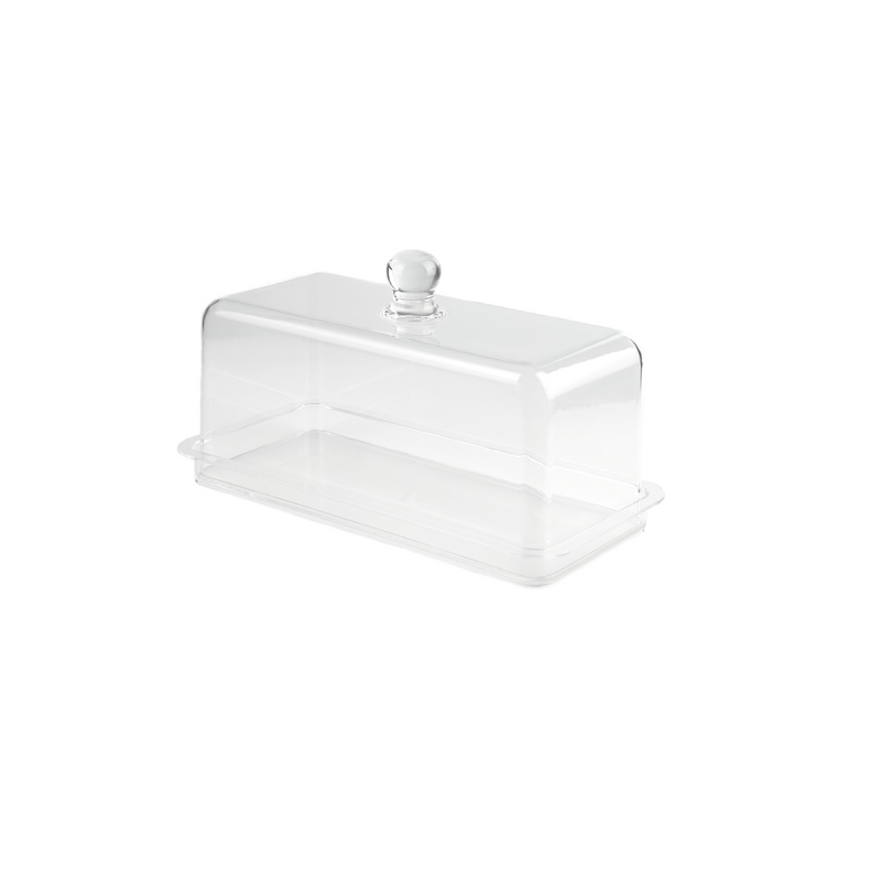 Vague Acrylic Loaf Set with Cover 38 cm - Al Makaan Store
