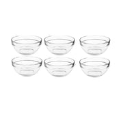 Uniglass 6 Pieces Stackable Bowl 12 cm - Al Makaan Store