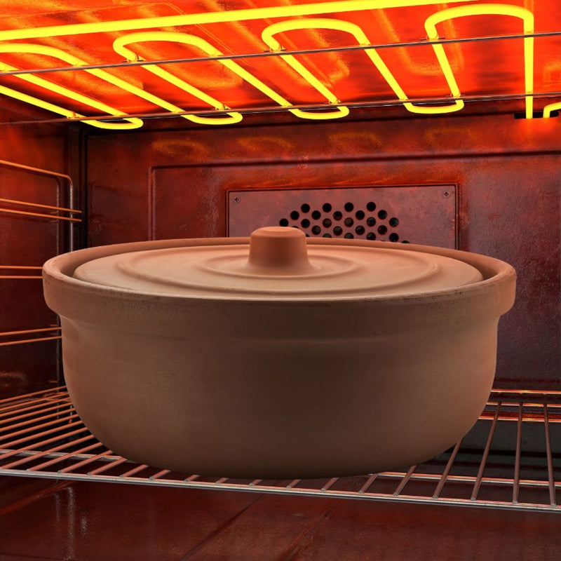 Elizi Clay Tray with Lid 30 cm - Al Makaan Store
