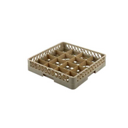 Vague Plastic Compartment Glass Rack Beige - Al Makaan Store