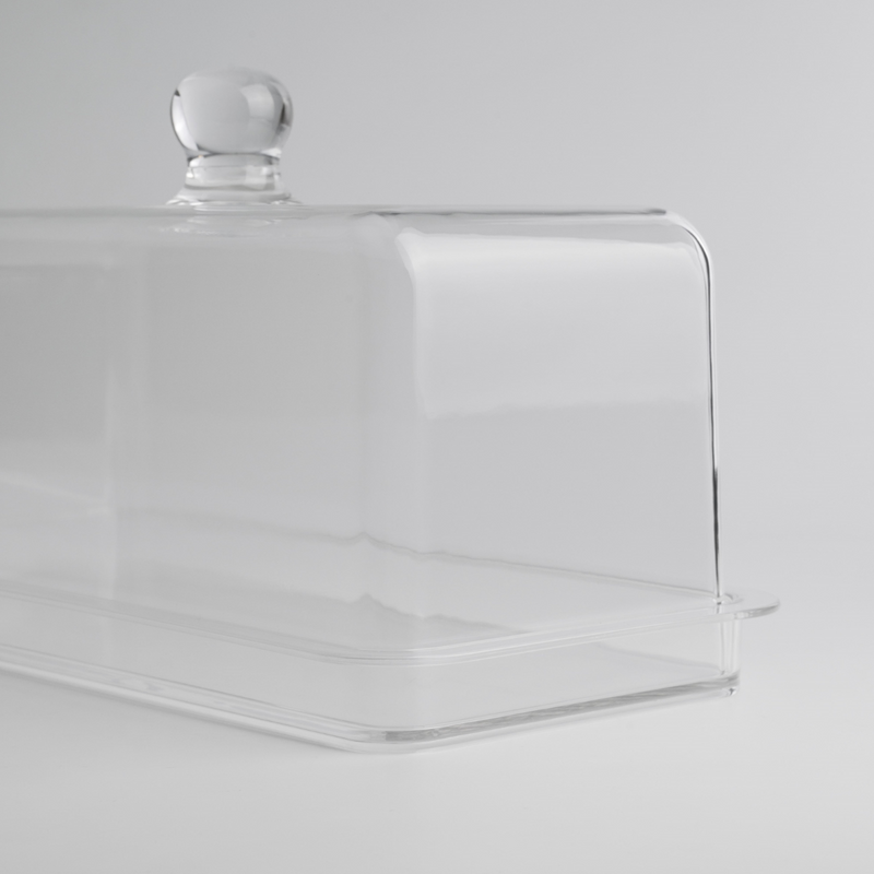 Vague Acrylic Loaf Set with Cover 38 cm - Al Makaan Store