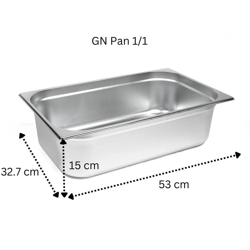 Vague Stainless Steel Gastronorm Container GN Pan 1/1