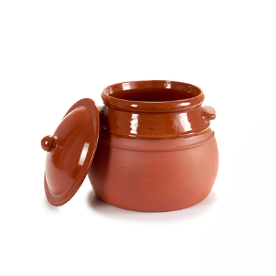 Wholesale Bundle: Arte Regal Brown Clay Belly Cooking Pot in Bulk (2-Pack) - Al Makaan Store
