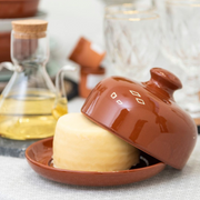 La Dahesa 18.5 cm Round Clay Cheese Box - Al Makaan Store