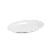 Vague White Melamine Deep Oval Plate - Al Makaan Store