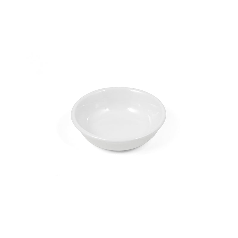 Vague White Melamine Small Dish 3.5" - Al Makaan Store