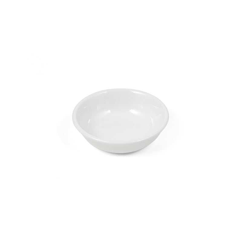 Vague White Melamine Small Dish 3.5"