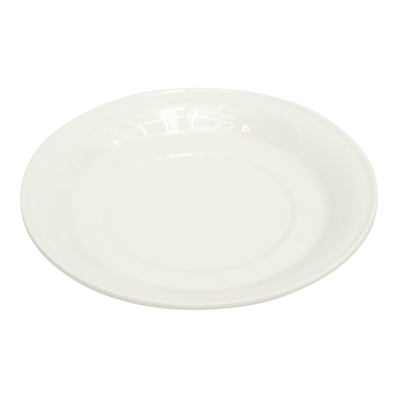 Vague White Melamine Coffee Cup 3.3" with Saucer 5.9"